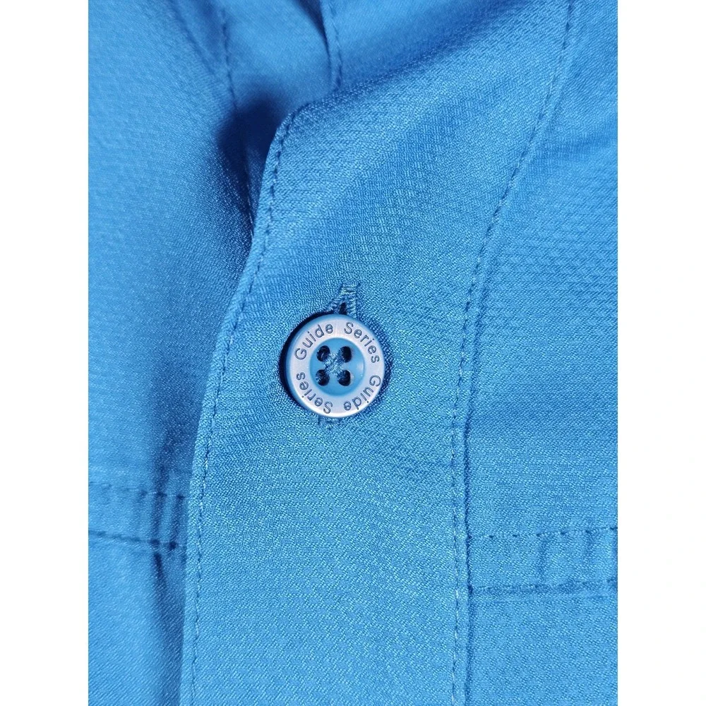 Mens Gander Mountain Guide Series Short Sleeve Button‎ Up Fishing Shirt Size XL